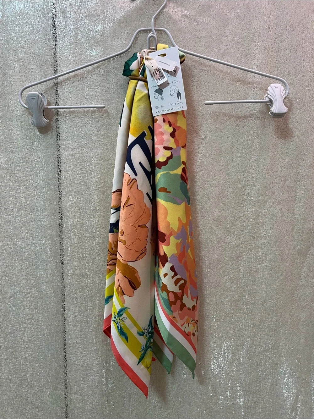 Anthropologie Head Scarfs in Gardenia, nwt